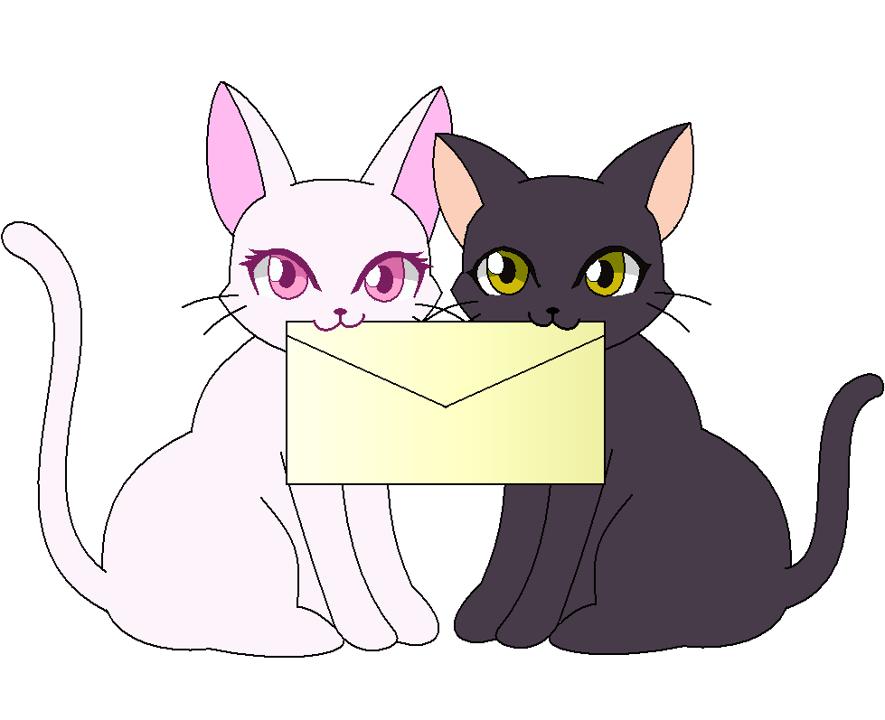 明人さん 封筒をくわえたネコ イラスト作成依頼 アフィリエイトで脱サラ ニートが月15万円稼ぐブログ たいとる
